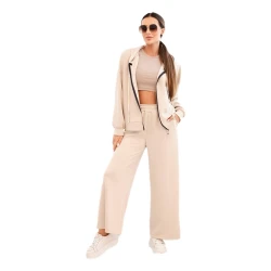 Moteriškas rusvas laisvalaikio kostiumas Jener