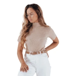 Moteriškas rusvas megztinis Bela