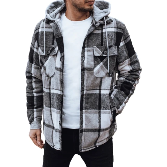 Vyriška juoda striukė su gobtuvu Endrik Vyriškos Striukės ir Paltai