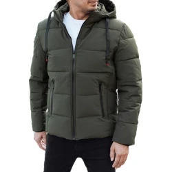 Vyriška žieminė chaki spalvos striukė Nevex