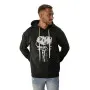 Мужской черный свитшот с капюшоном  Skull