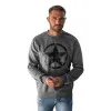 Men's dark grey jumper Military star Hoodless jumpers