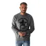 Men's dark grey sweatshirt Military star