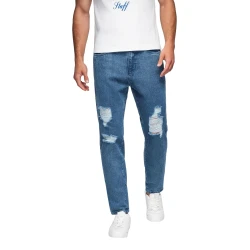 Vyriški mėlynos spalvos džinsai Cart