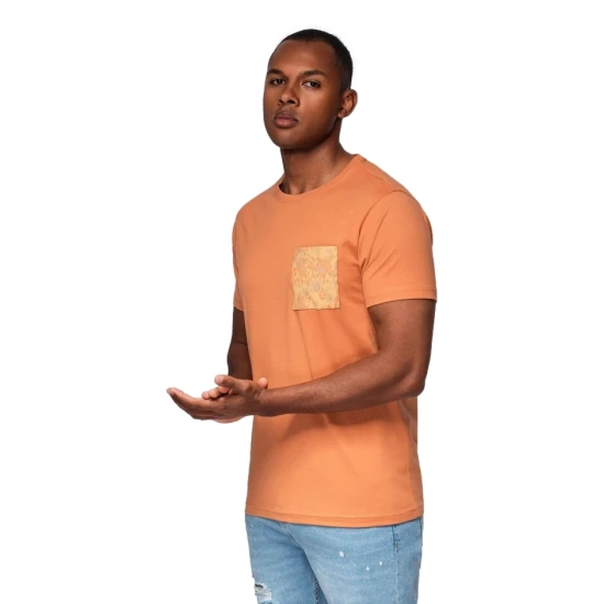 Vyriški oranžiniai marškinėliai David Marškinėliai