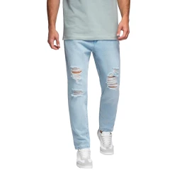 Vyriški šviesiai mėlynos spalvos džinsai Cart