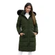 Žieminė ilga moteriška žalia striukė Marni