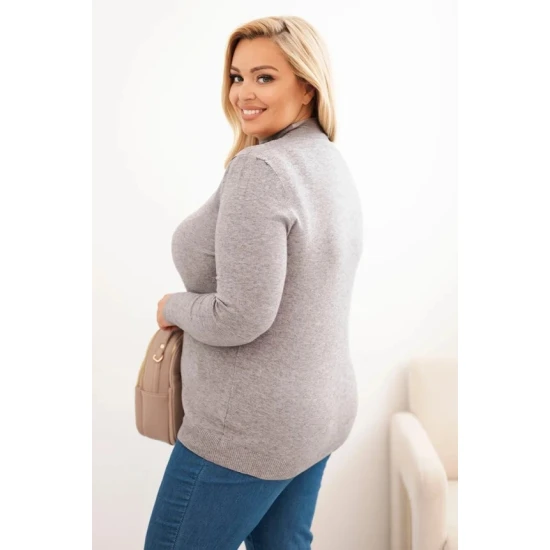 Moteriška pilkos spalvos megztinis Kato Moteriški megztiniai