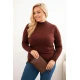 Moteriškas rudos spalvos megztinis Kato Moteriški megztiniai