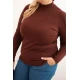 Moteriškas rudos spalvos megztinis Kato Moteriški megztiniai