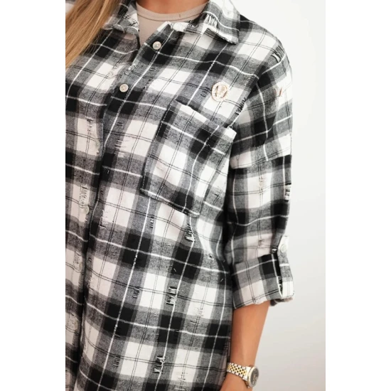 Moteriški juodi languoti marškiniai Copo Moteriški marškiniai