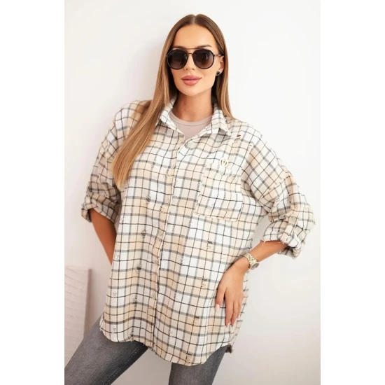 Moteriški rusvi languoti marškiniai Copo Moteriški marškiniai