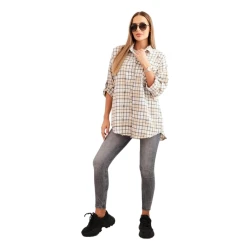 Moteriški rusvi languoti marškiniai Copo