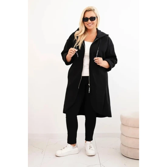 Moteriškas juodas paltas Lino Moteriškos striukės