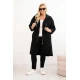 Moteriškas juodas paltas Lino Moteriškos striukės