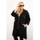 Moteriškas juodas paltas Lino Moteriškos striukės