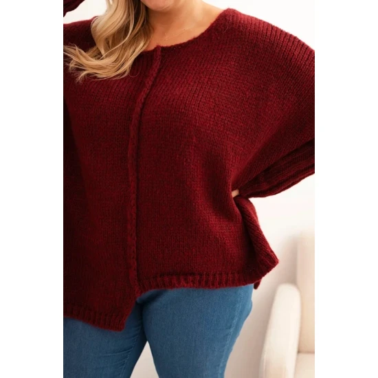 Moteriškas bordo megztinis Lori Moteriški megztiniai