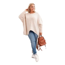 Moteriškas šviesiai rusvas megztinis Lori