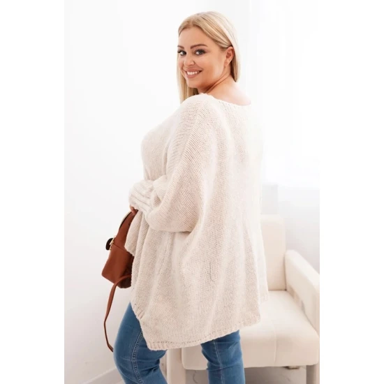 Moteriškas šviesiai rusvas megztinis Lori Moteriški megztiniai