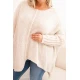 Moteriškas šviesiai rusvas megztinis Lori Moteriški megztiniai