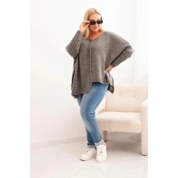 Moteriškas tamsiai pilkas megztinis Lori
