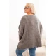Moteriškas tamsiai pilkas megztinis Lori PLIUS dydis moterims