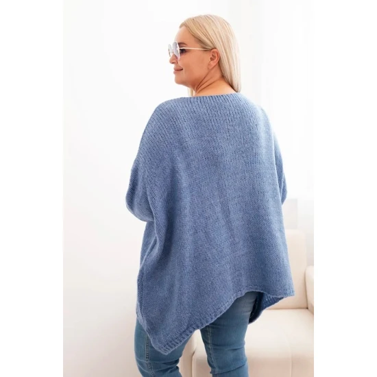 Moteriškas mėlynas megztinis Lori PLIUS dydis moterims