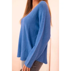 Moteriškas mėlynas megztinis Remo