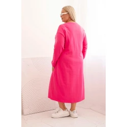 Moteriška rožinė suknelė su siuvinėjimais Lindi