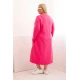 Moteriška rožinė suknelė su siuvinėjimais Lindi Ilgos suknelės