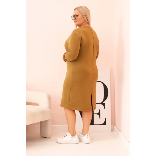 Moteriška oranžinė suknelė Malt Ilgos suknelės