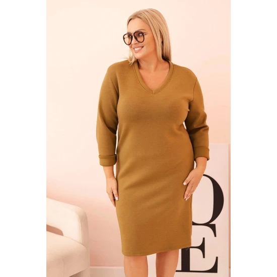 Moteriška oranžinė suknelė Malt Ilgos suknelės