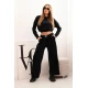 Moteriškas juodas aksominis komplektas Rizo Moteriški komplektai