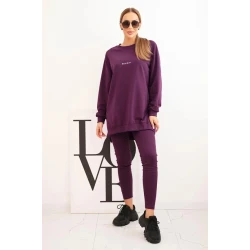 Moteriškas violetinis komplektas Minimal