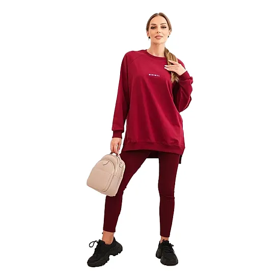Women's red set Minimal Women's suits
