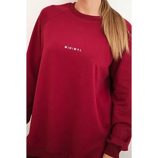 Women's red set Minimal Women's suits