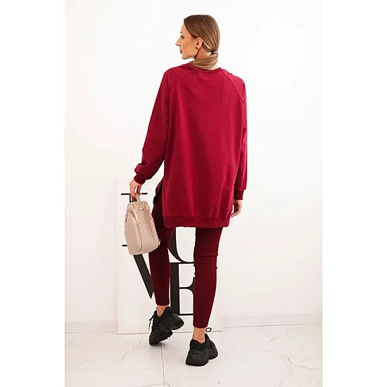 Women's red set Minimal Women's suits