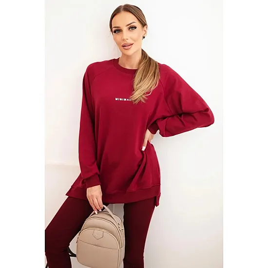 Women's red set Minimal Women's suits