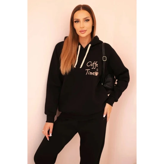 Moteriškas juodas komplektas Coffe Moteriški komplektai