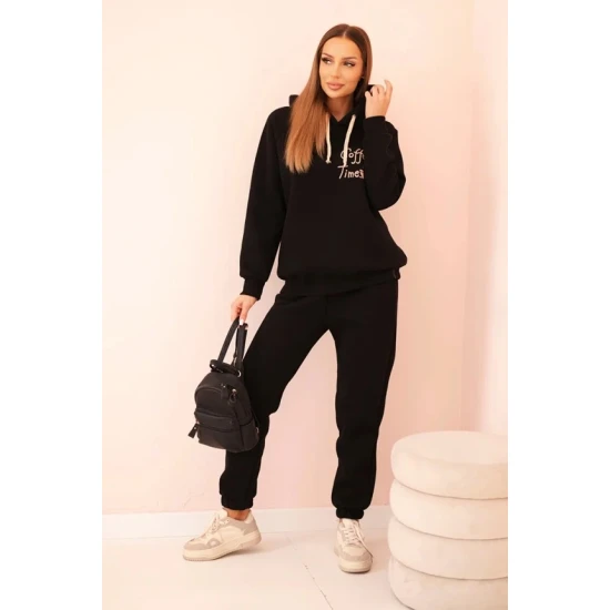 Moteriškas juodas komplektas Coffe Moteriški komplektai