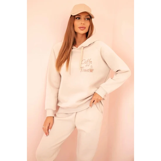 Moteriškas rusvas komplektas Coffe Moteriški komplektai