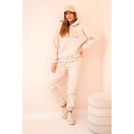 Moteriškas rusvas komplektas Coffe Moteriški komplektai