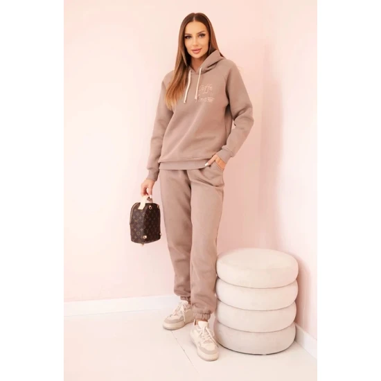 Moteriškas tamsiai rusvas komplektas Coffe Moteriški komplektai