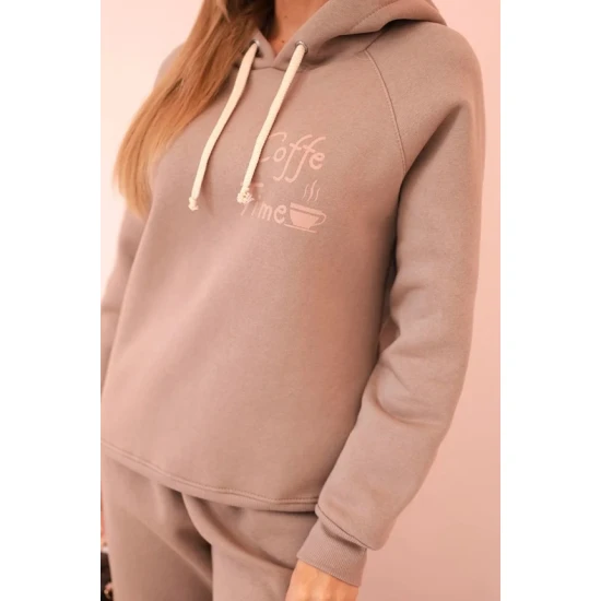 Moteriškas tamsiai rusvas komplektas Coffe Moteriški komplektai