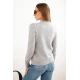 Moteriškas pilkas megztinis Eden Moteriški megztiniai