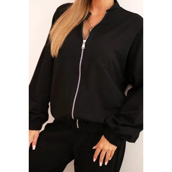 Moteriškas juodas komplektas Fan Moteriški komplektai