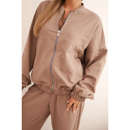 Moteriškas rudas komplektas Fan Moteriški komplektai