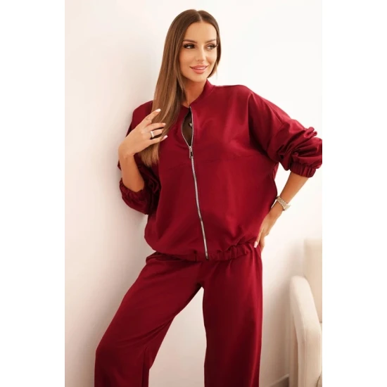 Moteriškas raudonas komplektas Fan Moteriški komplektai