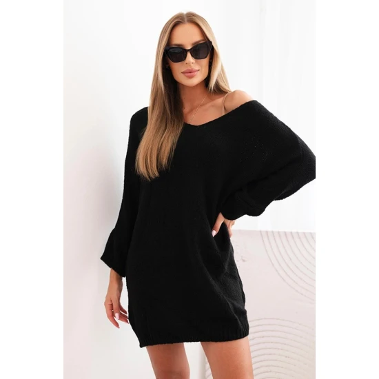 Moteriška juoda suknelė Calon PLIUS dydžio suknelės