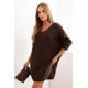 Moteriška tamsiai ruda suknelė Calon PLIUS dydžio suknelės